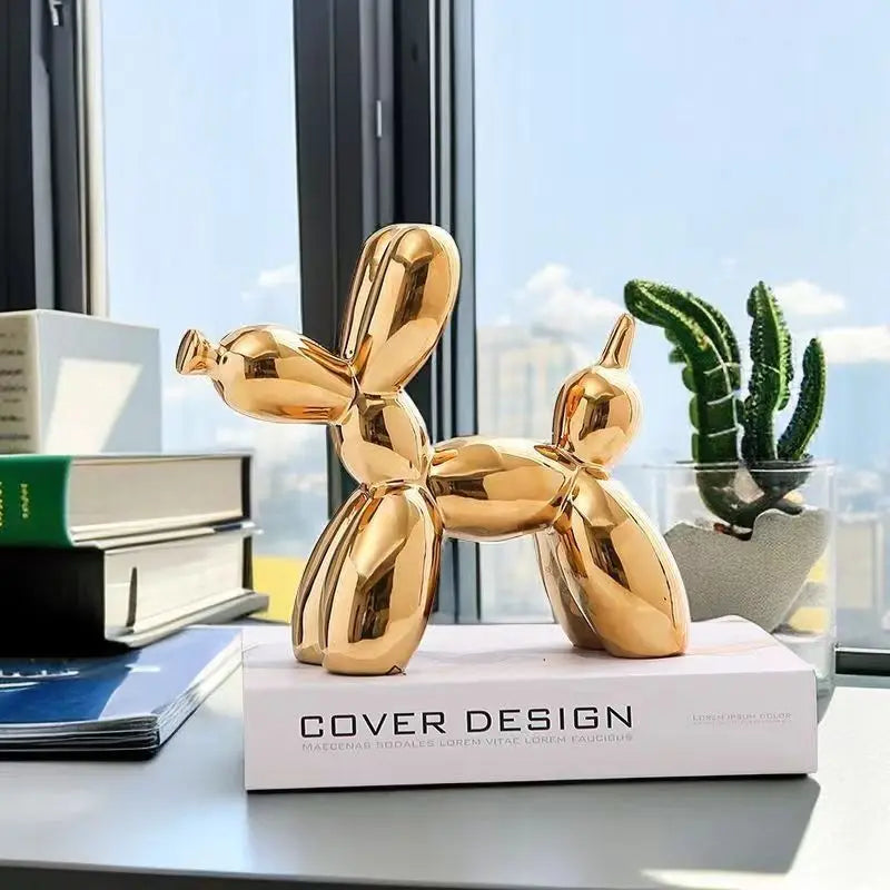Sculpture chien ballon en céramique — esprit nordique - Nesty (vue 12)