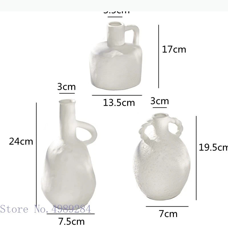 Vase en céramique avec anse, style traditionnel - Nesty (vue 5)