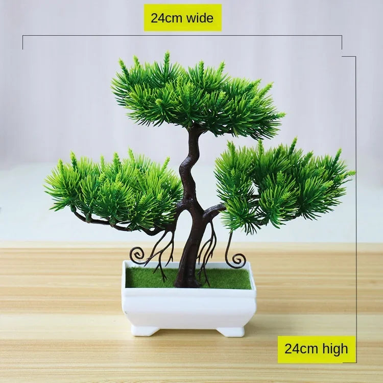 Bonsaï artificiel en pot Nesty - Petit arbre pour maison et jardin (vue 16)