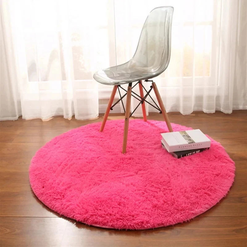 Tapis rond moelleux multicolore Nesty - Chambre d'enfant (vue 11)