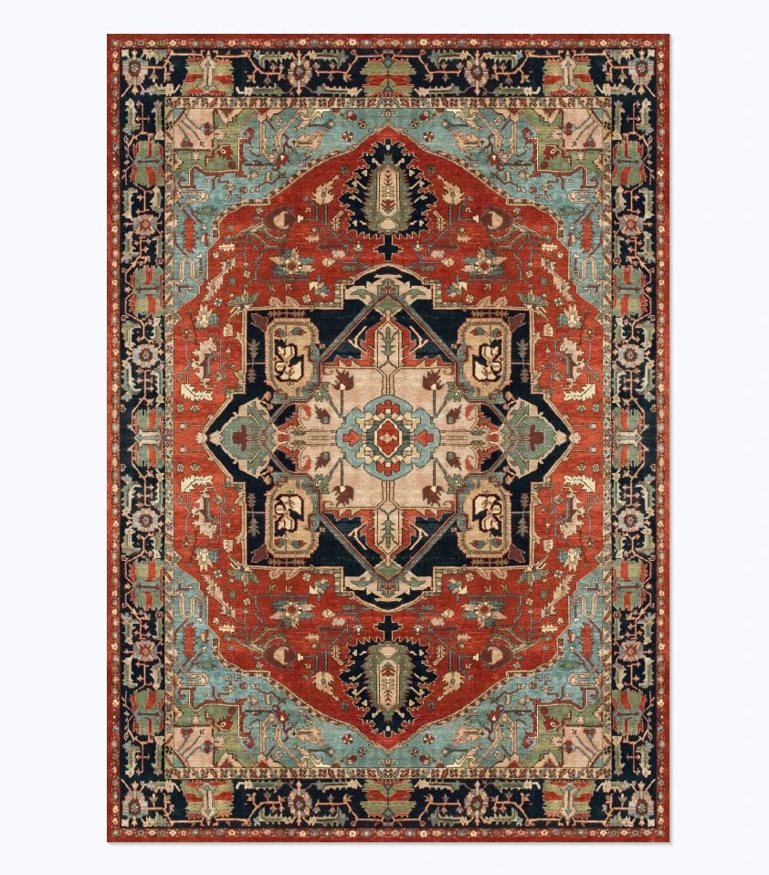 Tapis à motif géométrique rétro pour salon - Nesty (vue 2)