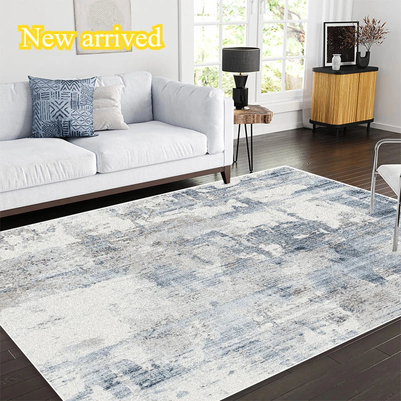Tapis à motif géométrique sans peluches pour salon Nesty (vue 8)