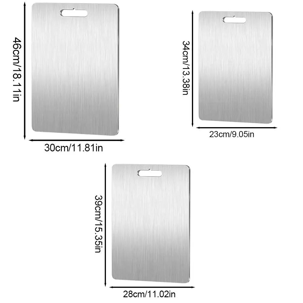 Planche à découper en acier inoxydable, surface antitache - Nesty (vue 6)