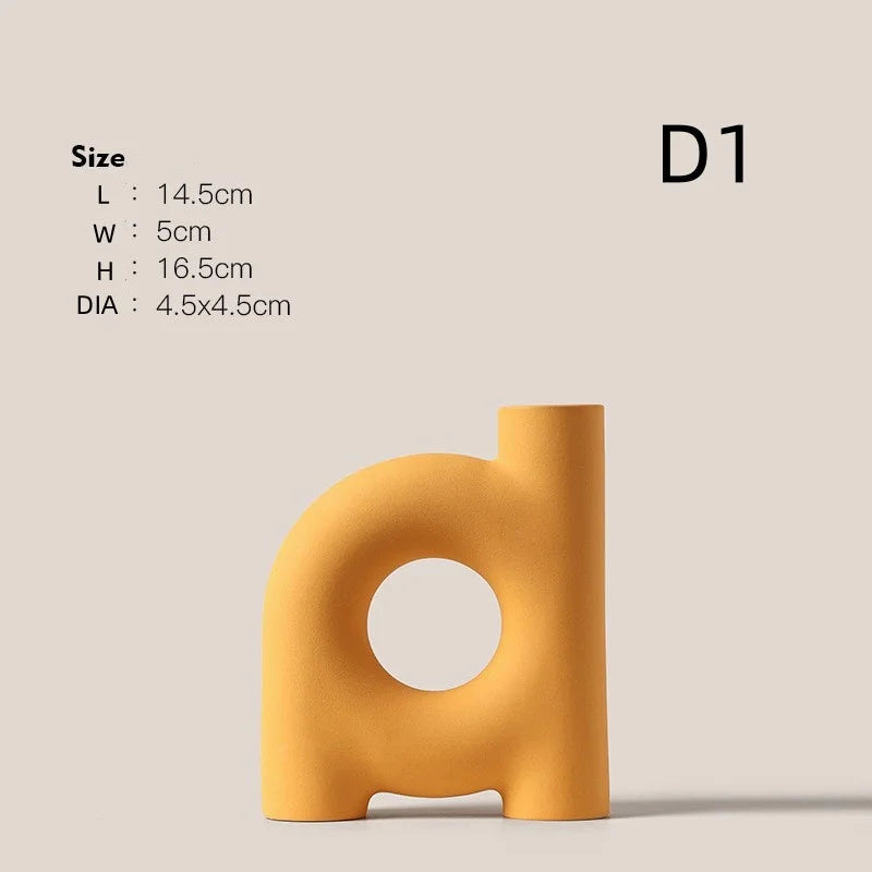 Vase en céramique au design sculptural — style moderne épuré (vue 8) - Nesty