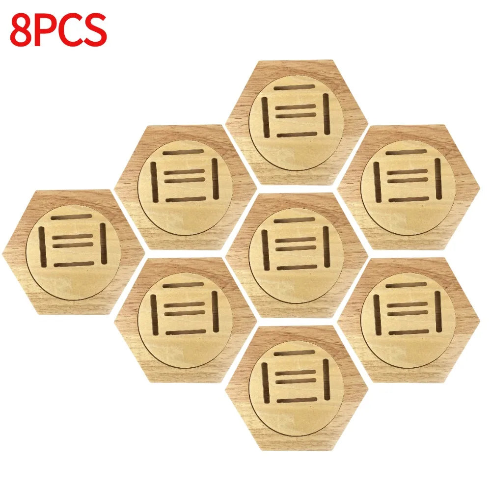 Étagère murale hexagonale en bois Nesty - Nid d'abeille (vue 9)