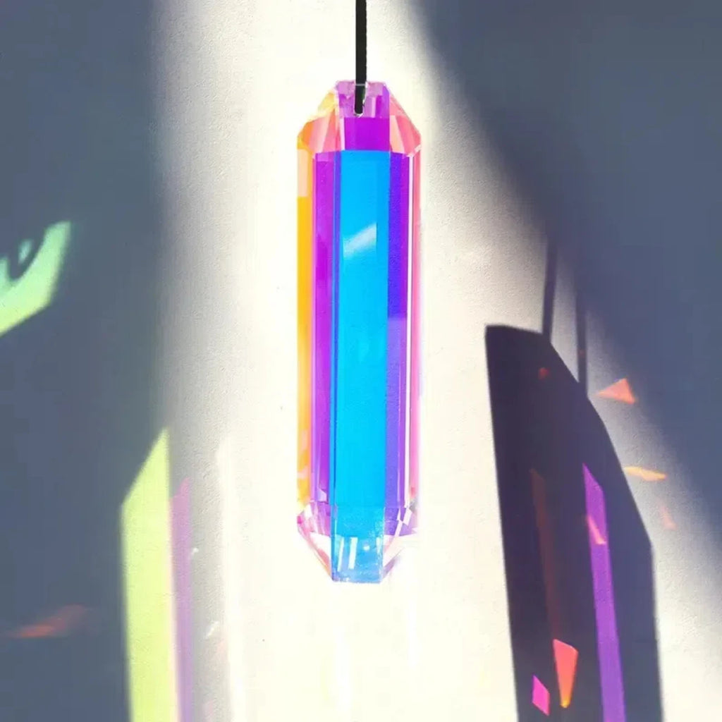 Duo de suncatchers prismes Nesty - Pendentifs cristal pour fenêtre et jardin (vue 6)