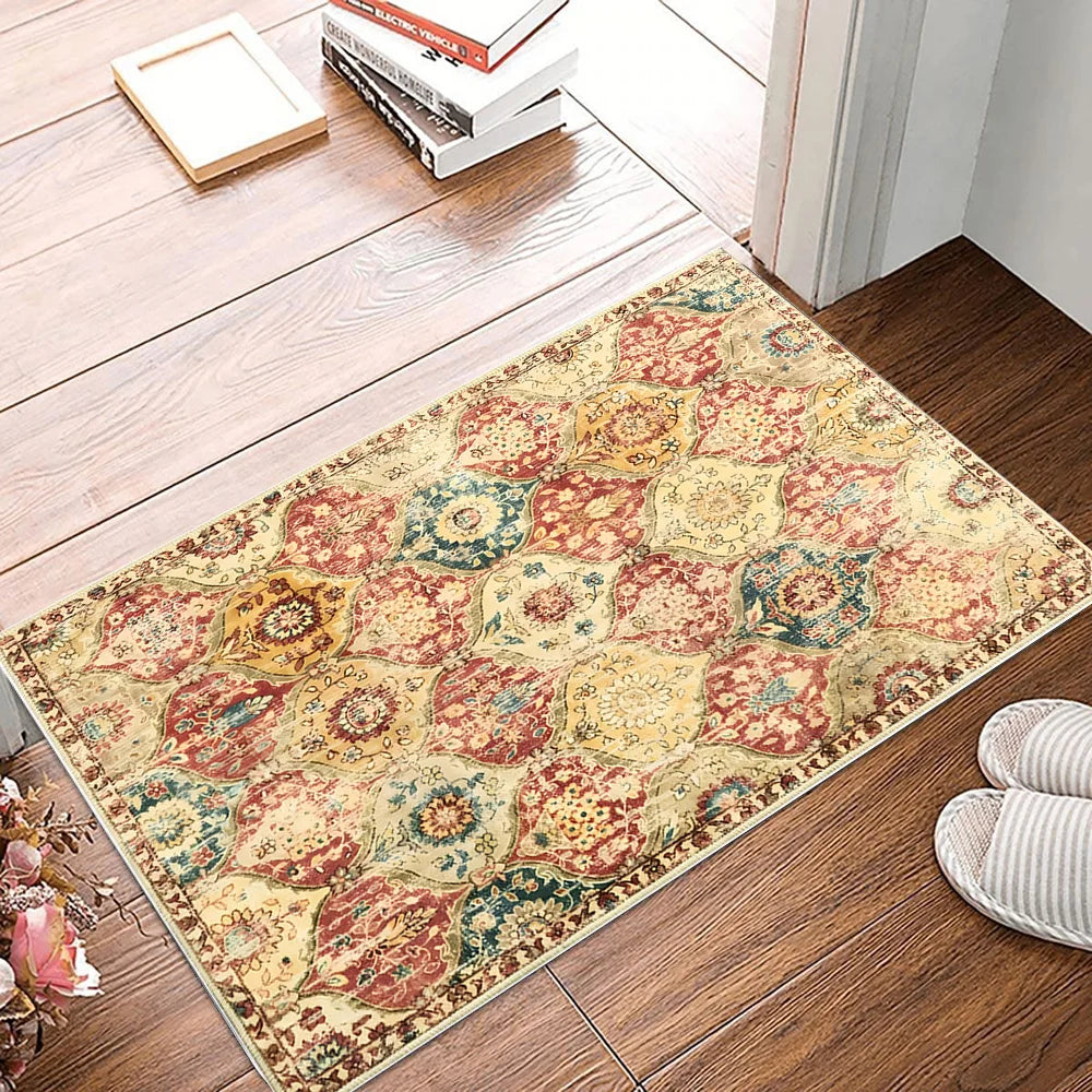 Tapis à motif oriental Nesty - Velours doux et lavable (vue 8)