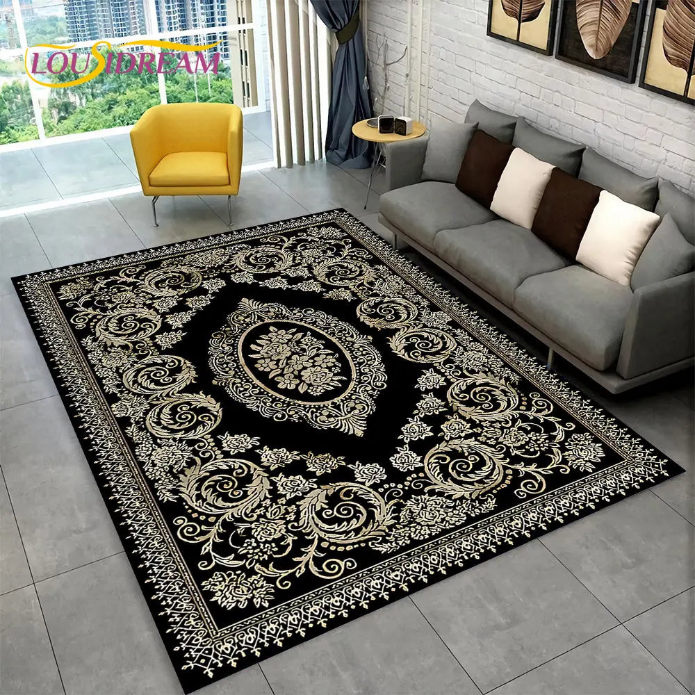 Tapis bohème multicolore pour salon et chambre Nesty (vue 7)