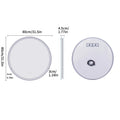 Miroir de salle de bain rond LED 80 cm — anti-buée et dimmable (vue 7) - Nesty