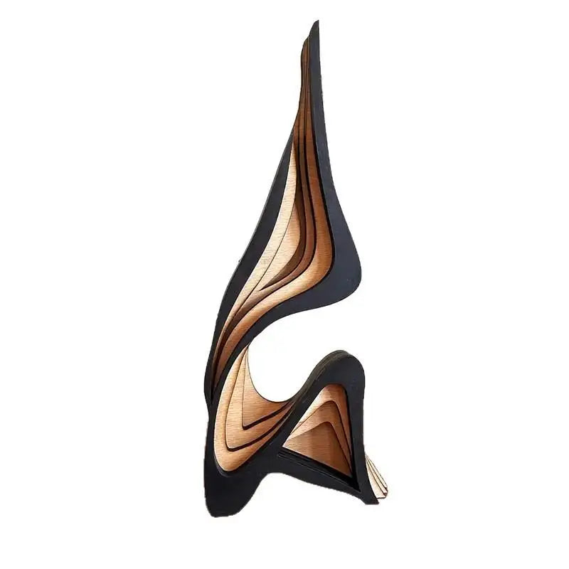 Sculpture en bois — forme irrégulière sculptée - Nesty (vue 4)