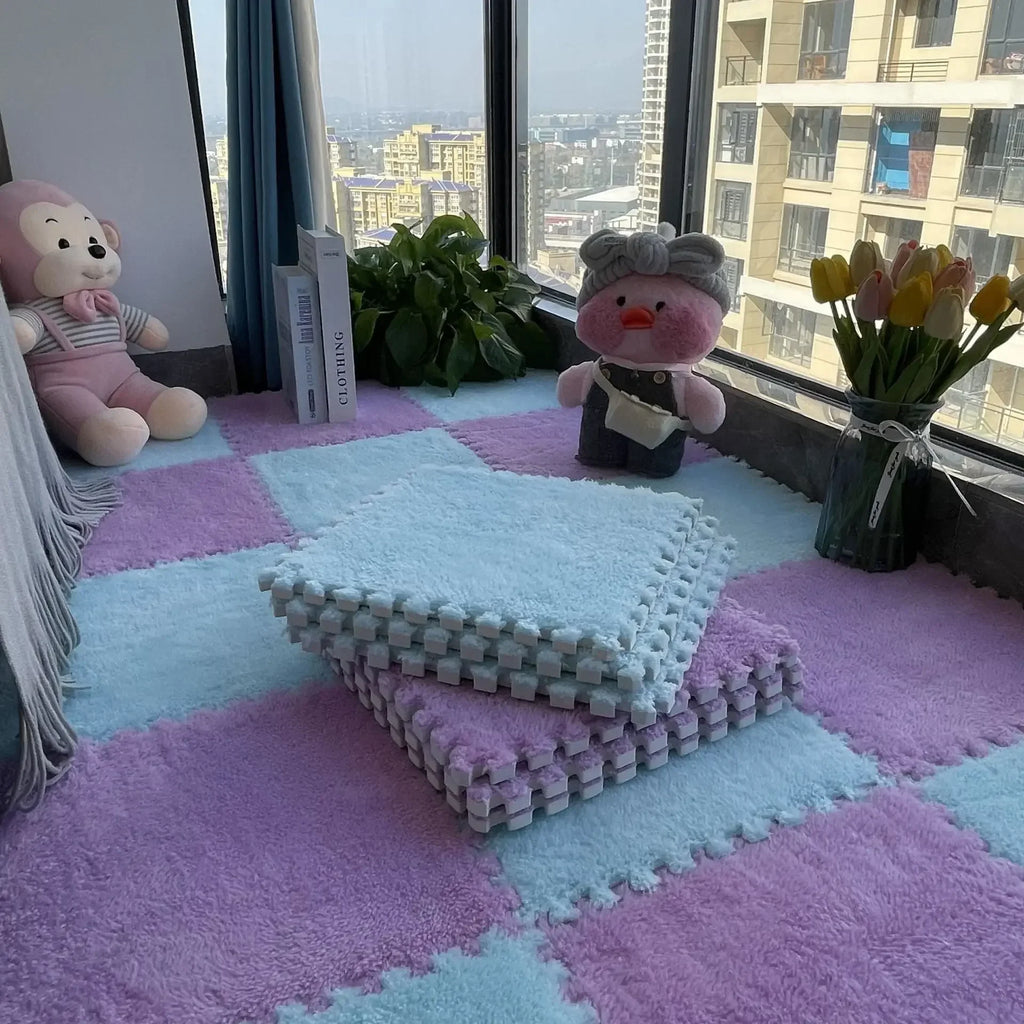 Tapis puzzle moelleux pour enfant — dalles à assembler - Nesty (vue 27)