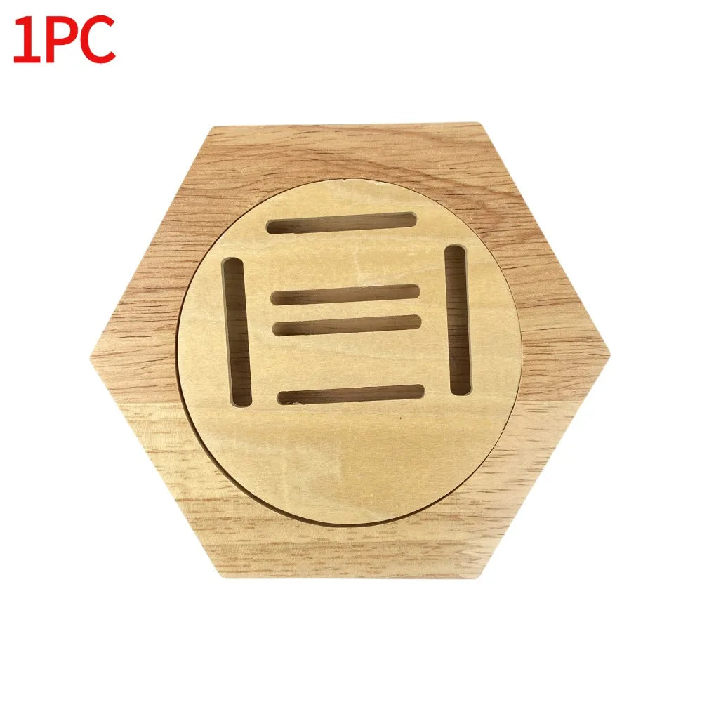 Étagère murale hexagonale en bois Nesty - Nid d'abeille (vue 11)