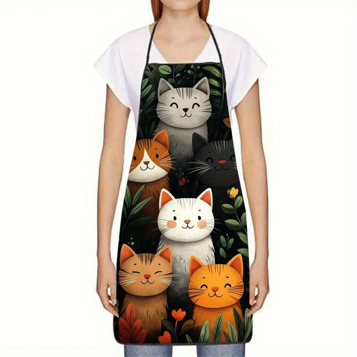 Tablier de cuisine motif chat Nesty - Accessoire coloré pour cuisiner (vue 6)