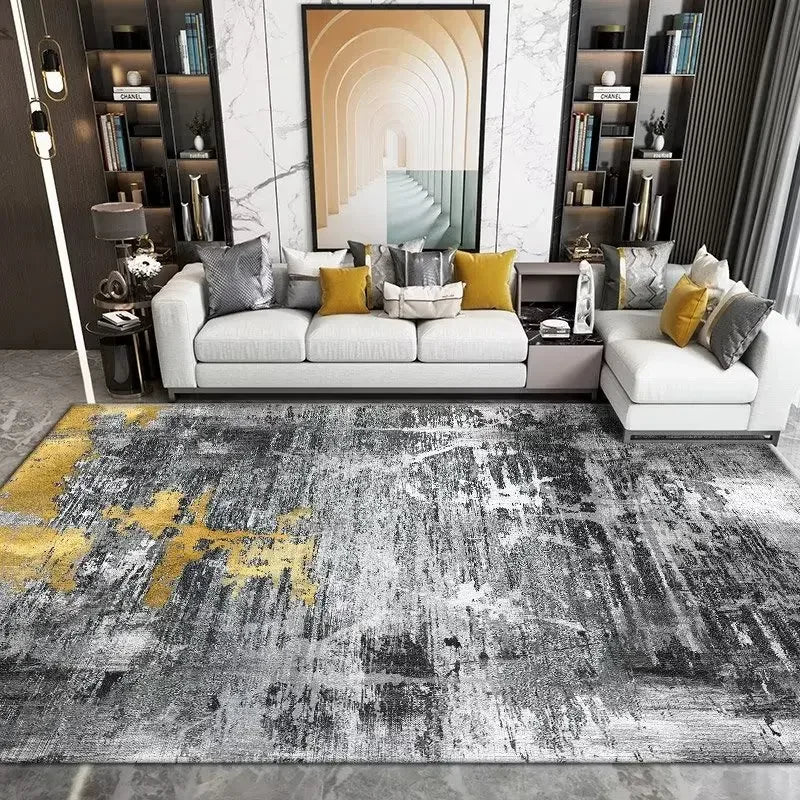 Tapis à motif géométrique sans peluches pour salon Nesty (vue 17)