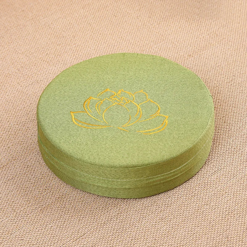 Coussin de méditation en lin Nesty - Texture lotus, modèle compact (vue 14)