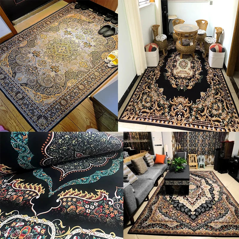 Tapis à motif inspiré persan — grand format - Nesty, collage de motifs persans variés dans différents intérieurs