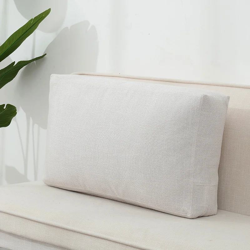 Housse de coussin rectangulaire en coton et lin Nesty - Style nordique uni (vue 9)