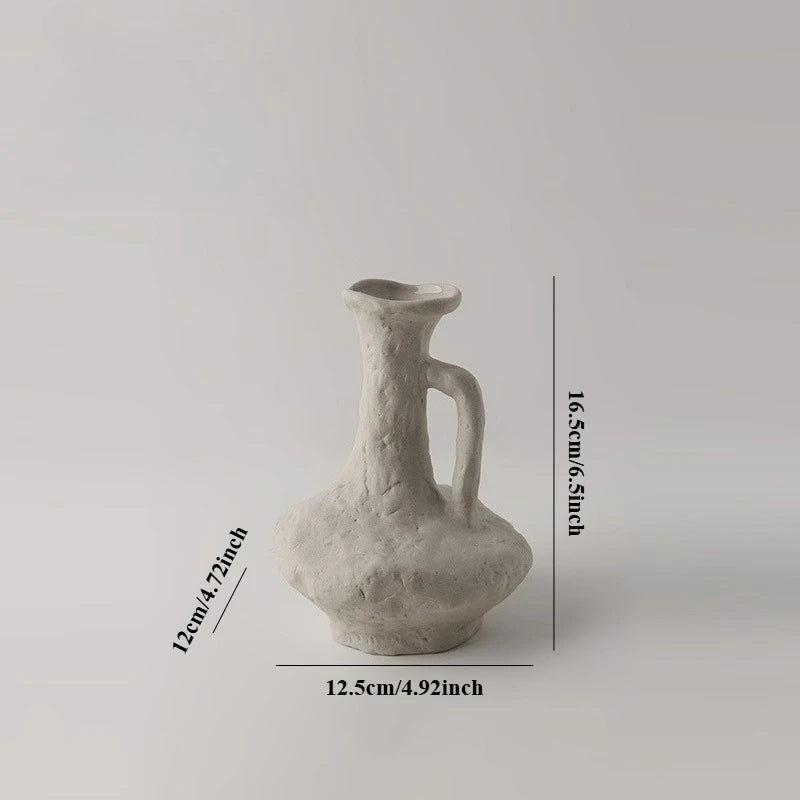 Vase céramique artistique, style nordique rétro (vue 13) - Nesty