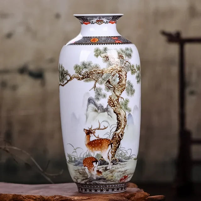 Vase en céramique de Jingdezhen — surface lisse traditionnelle (vue 10) - Nesty