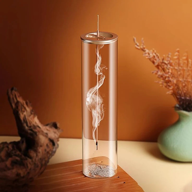 Brûle-encens en verre Nesty - Fumée d'encens capturée dans le tube en verre