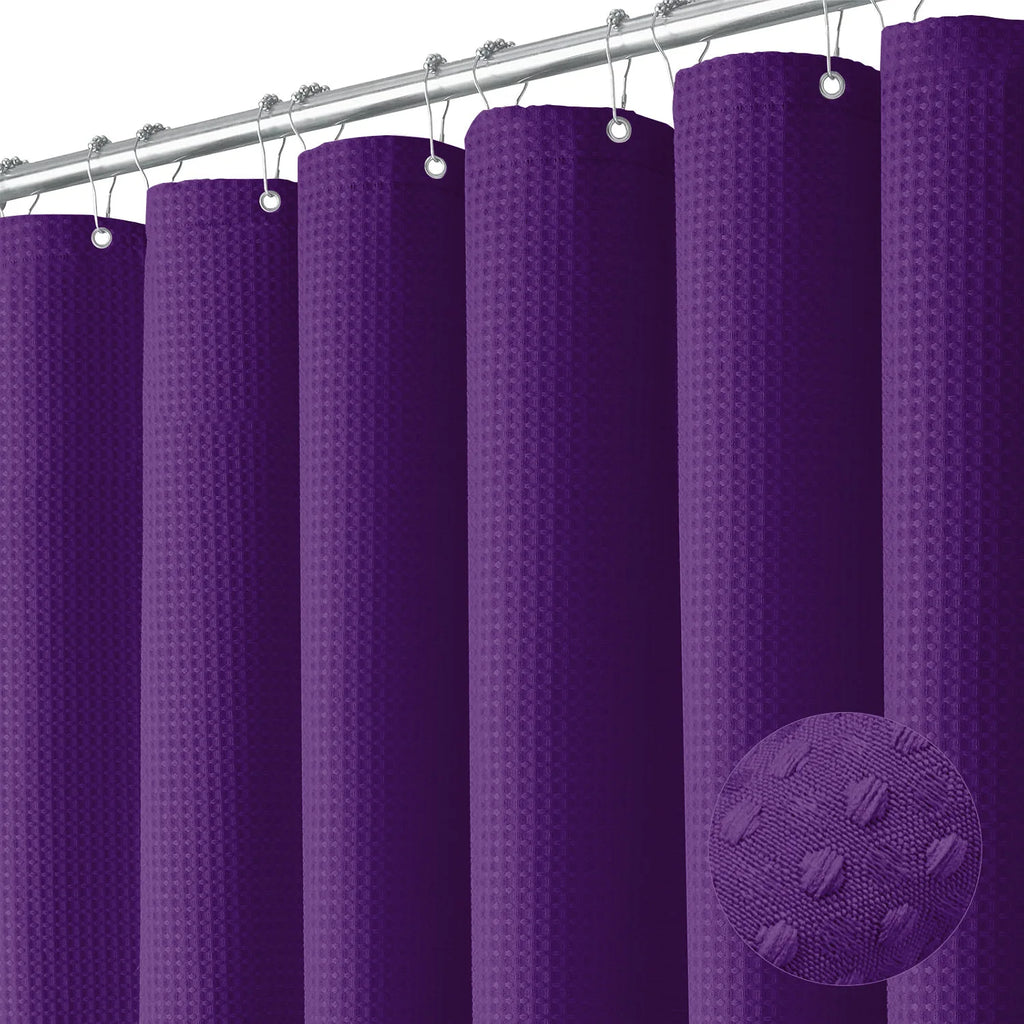 Rideau de douche gaufré — texture nid d'abeille imperméable - Nesty (vue 20)