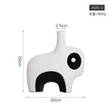 Vase en céramique blanc et noir à motif géométrique - Nesty (vue 7)
