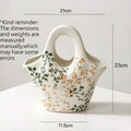 Vase en porcelaine forme sac à main, style champêtre - Nesty (vue 6)