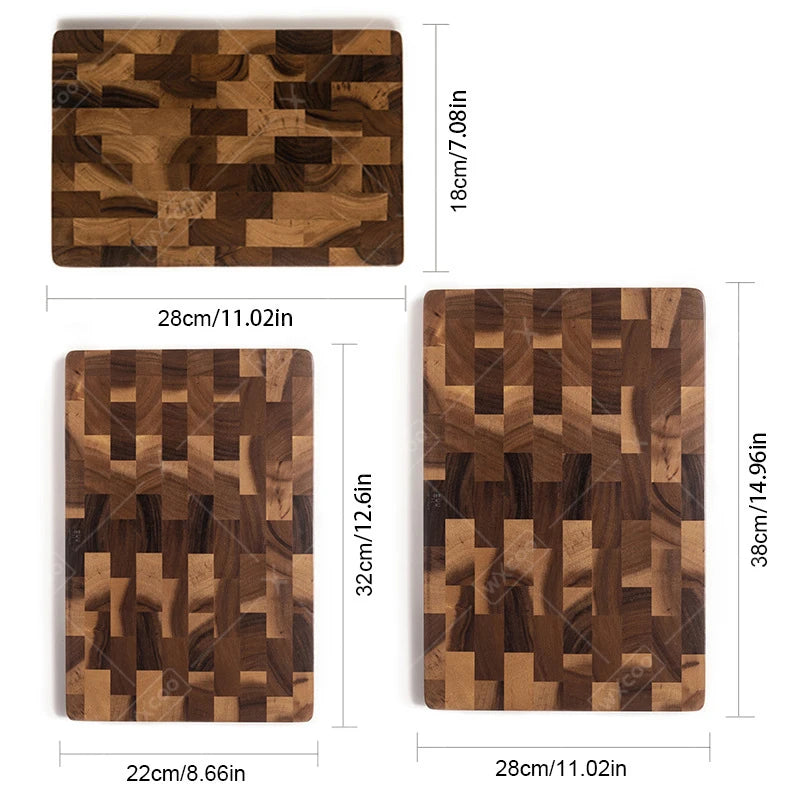 Planche à découper en bois double face, pour légumes et viande (vue 6) - Nesty
