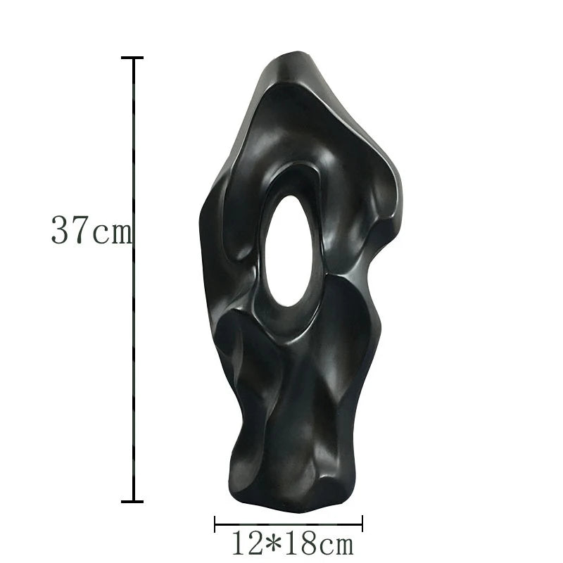 Vase céramique haut et torsadé — silhouette nordique (vue 8) - Nesty