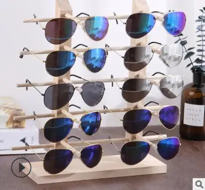Présentoir à lunettes en bois — plusieurs niveaux (vue 5) - Nesty