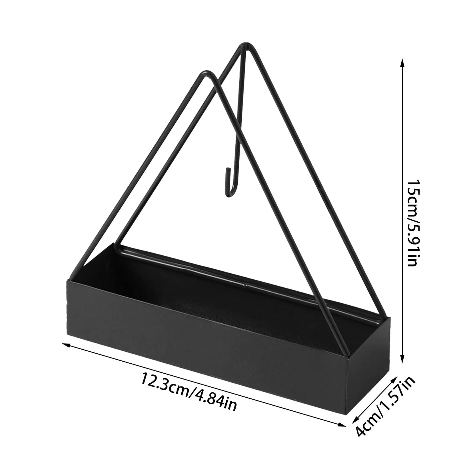 Porte-encens en inox Nesty - Fiche dimensions, coloris noir