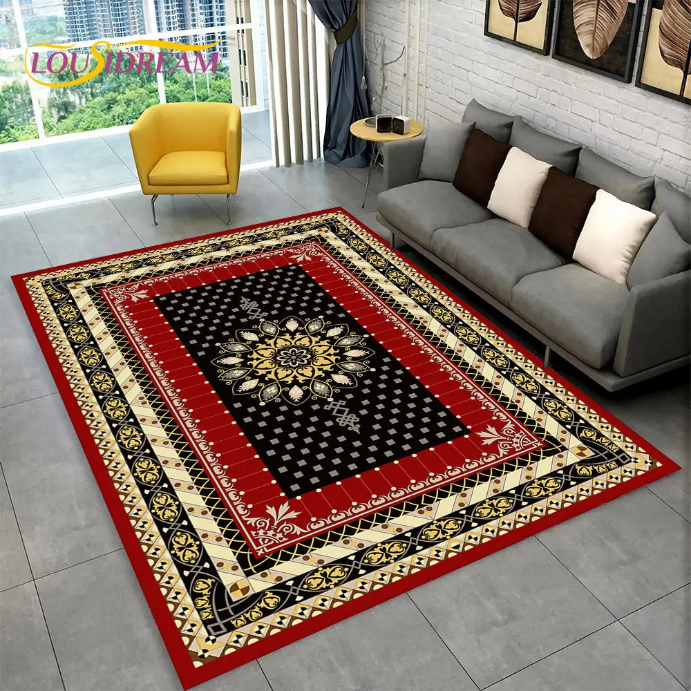 Tapis bohème multicolore pour salon et chambre - Nesty (vue 4)