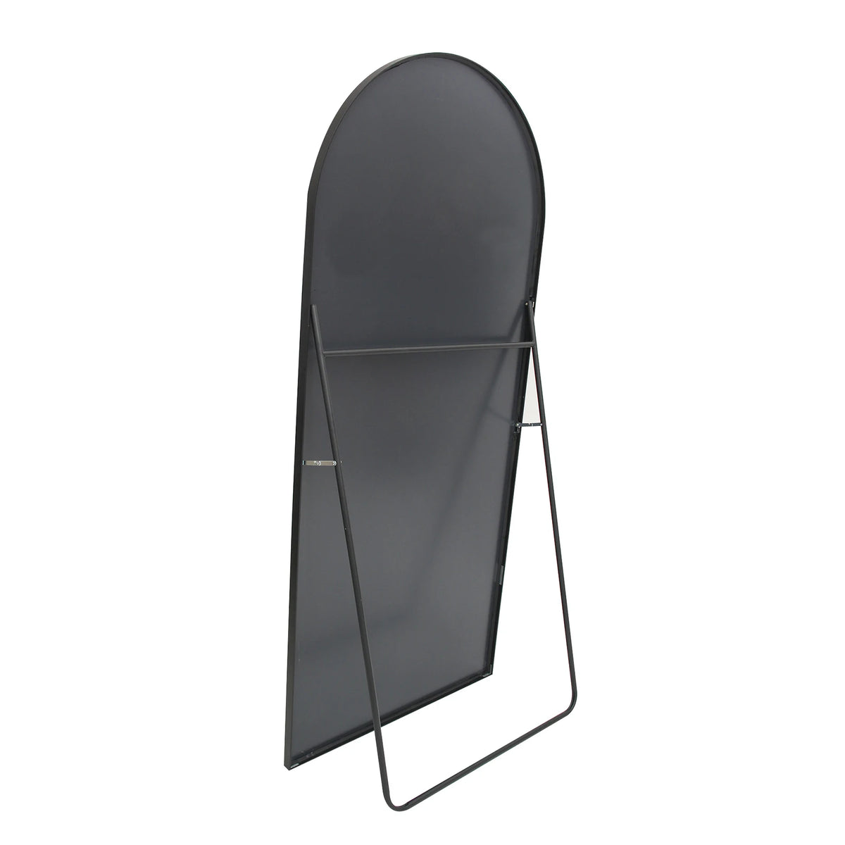 Miroir psyché cintré 162 x 53 cm — cadre en aluminium noir (vue 8) - Nesty
