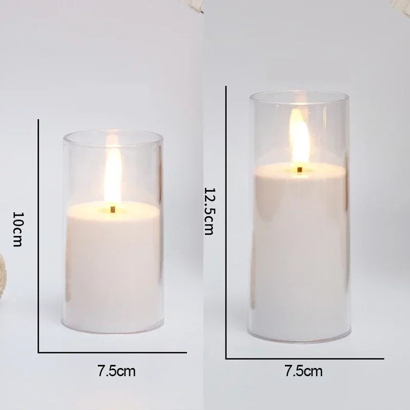 Bougie LED acrylique sans flamme Nesty - Télécommande et minuterie (vue 7)