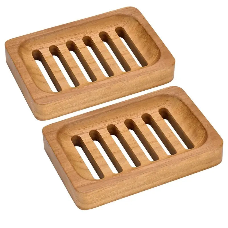 Duo de porte-savons en bambou — esprit rustique - Nesty (vue 1)