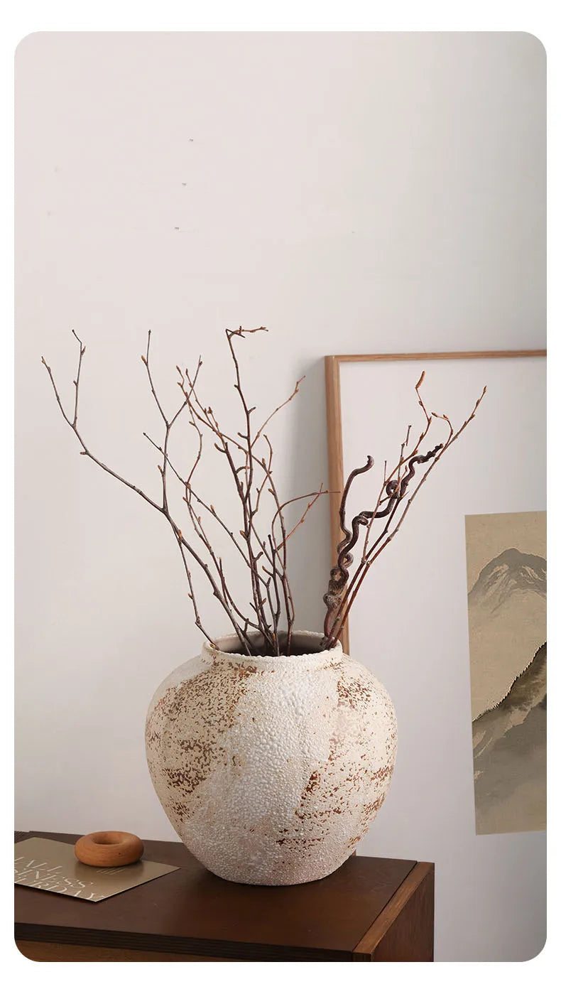 Jarre en céramique artisanale, style wabi-sabi (vue 6) - Nesty