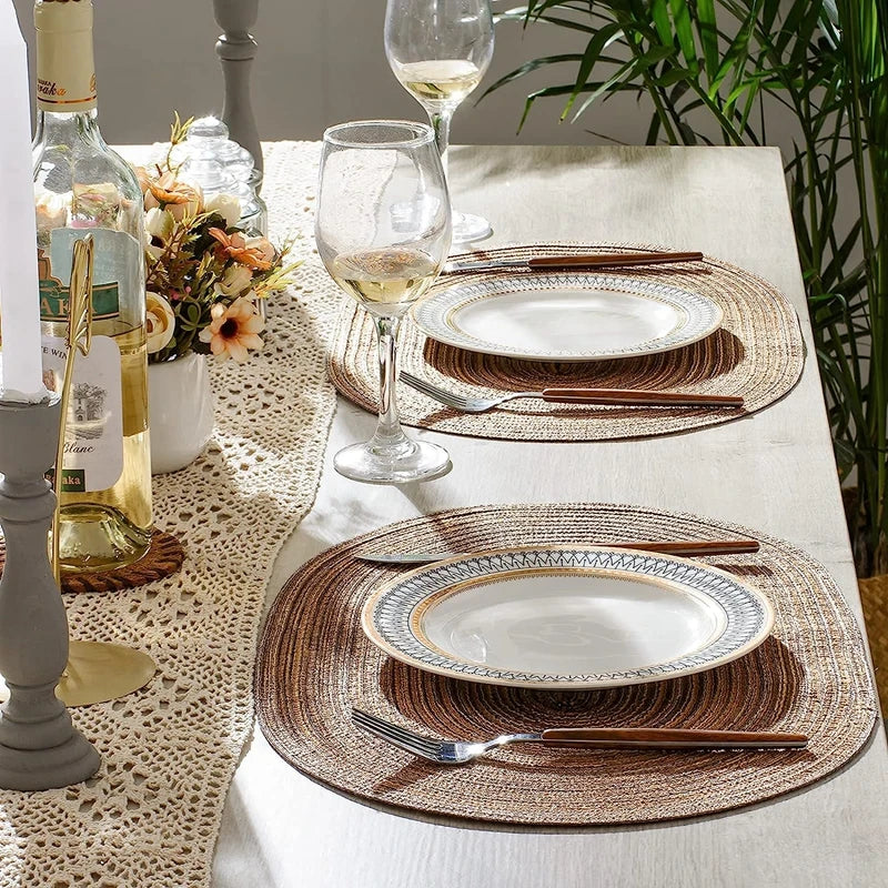 Sets de table ovales tressés Nesty - Lot modulable (vue 5)