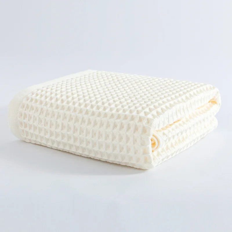 Serviette en coton gaufré nid d'abeille - Nesty (vue 7)