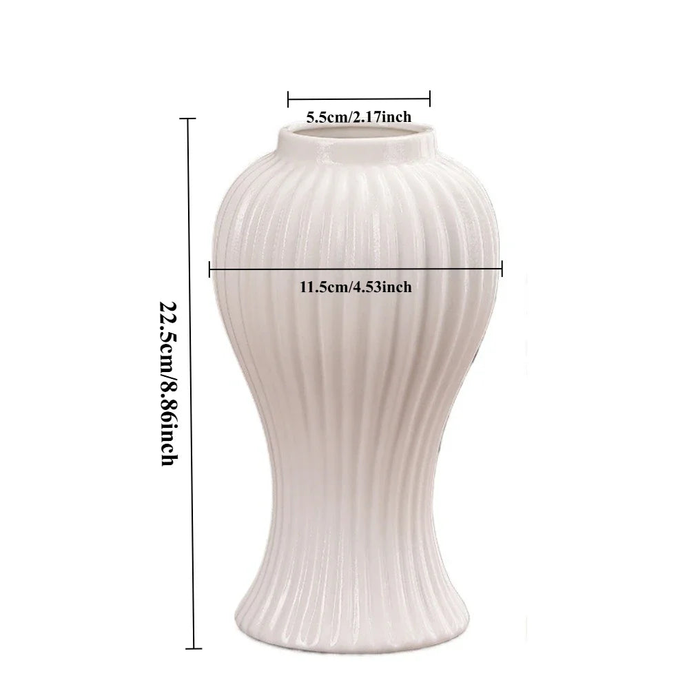 Vase en porcelaine épuré, format hydroponique - Nesty (vue 6)