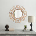 Miroir rond en rotin tressé 40 cm — fait main (vue 6) - Nesty