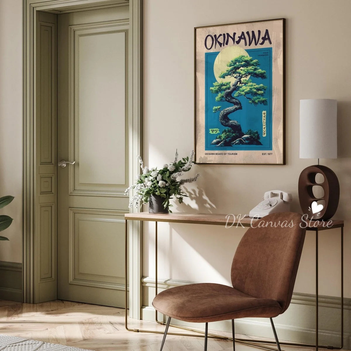 Toile murale illustrée — scène japonaise vintage (vue 5) - Nesty
