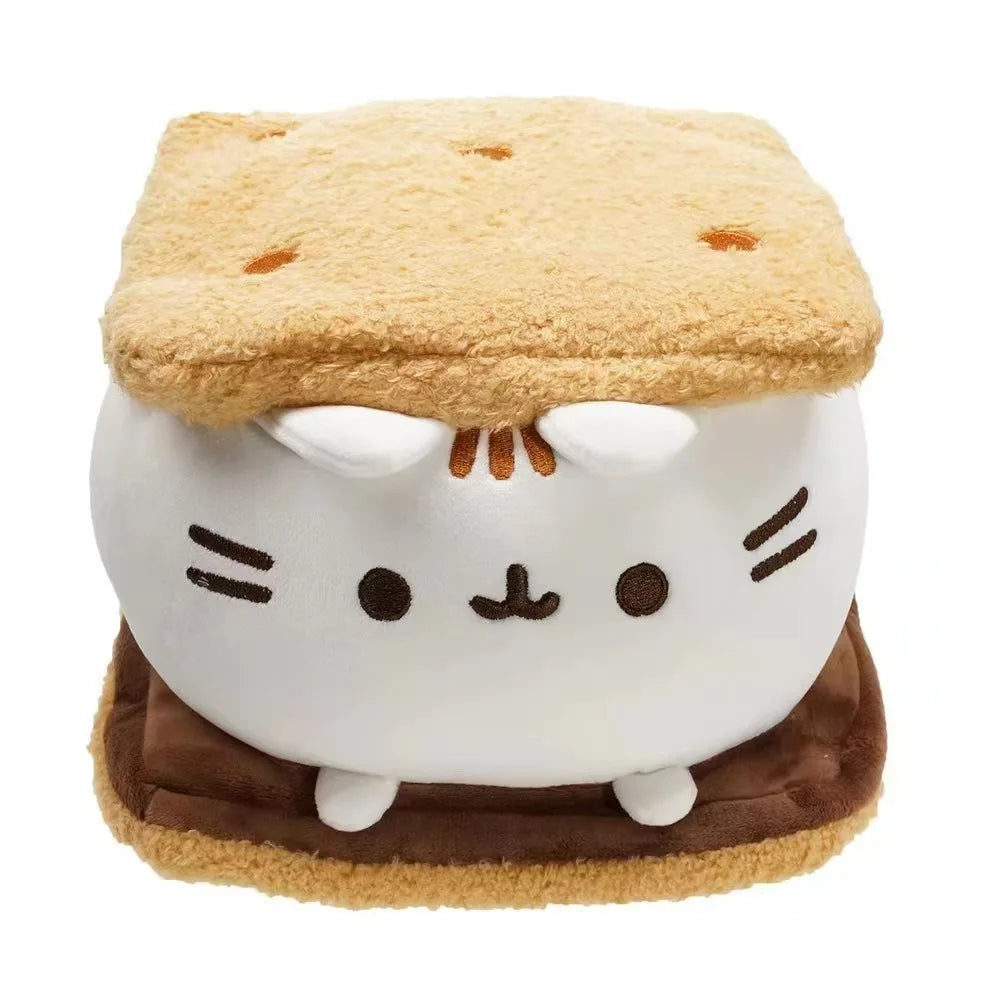 Peluche chat réaliste Nesty - Modèle s'more, vue de face