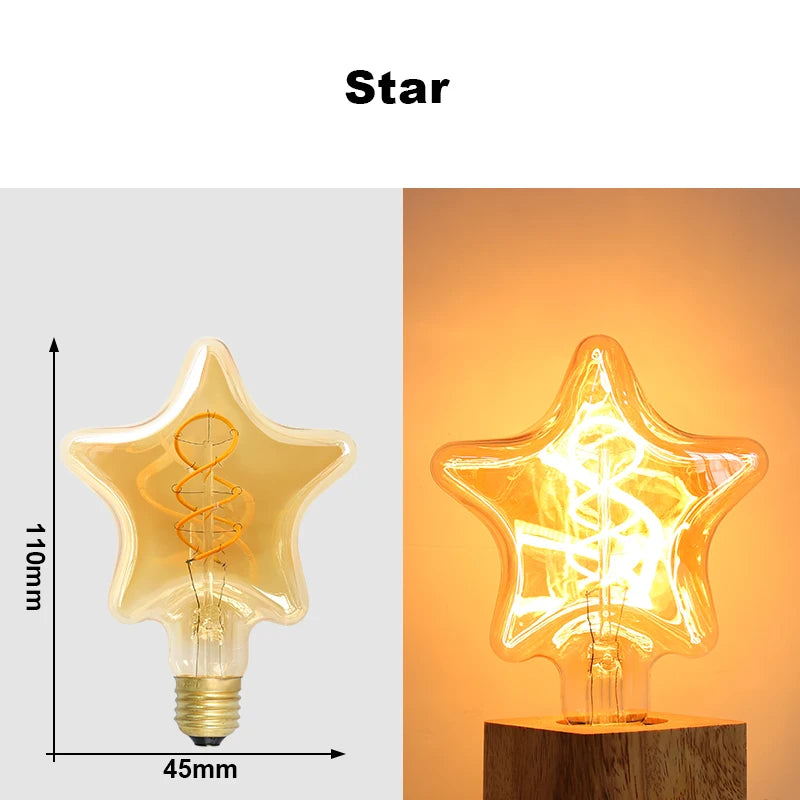 Ampoule LED Edison vintage Nesty - Filament rétro E27 à lumière chaude (vue 9)