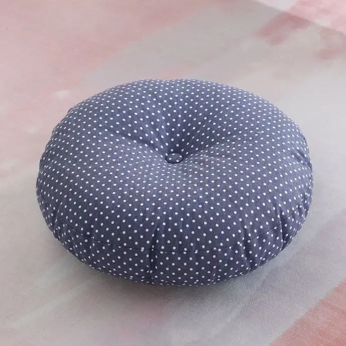 Grand coussin de méditation zafu en lin Nesty - Pour banquette ou yoga (vue 6)