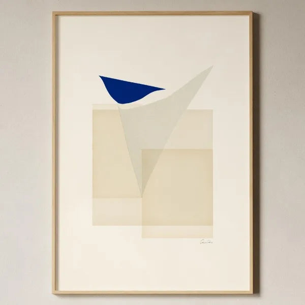 Toile imprimée géométrique texturée Nesty - Art mural minimaliste beige (vue 15)