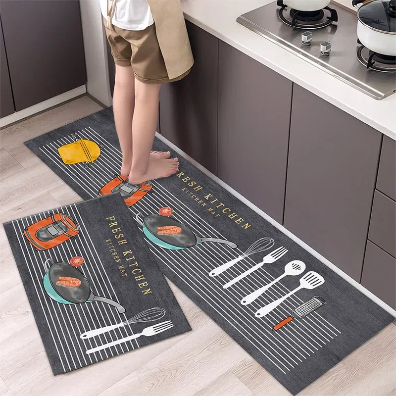 Tapis de chevet long en acrylique — uni et absorbant - Nesty (vue 14)