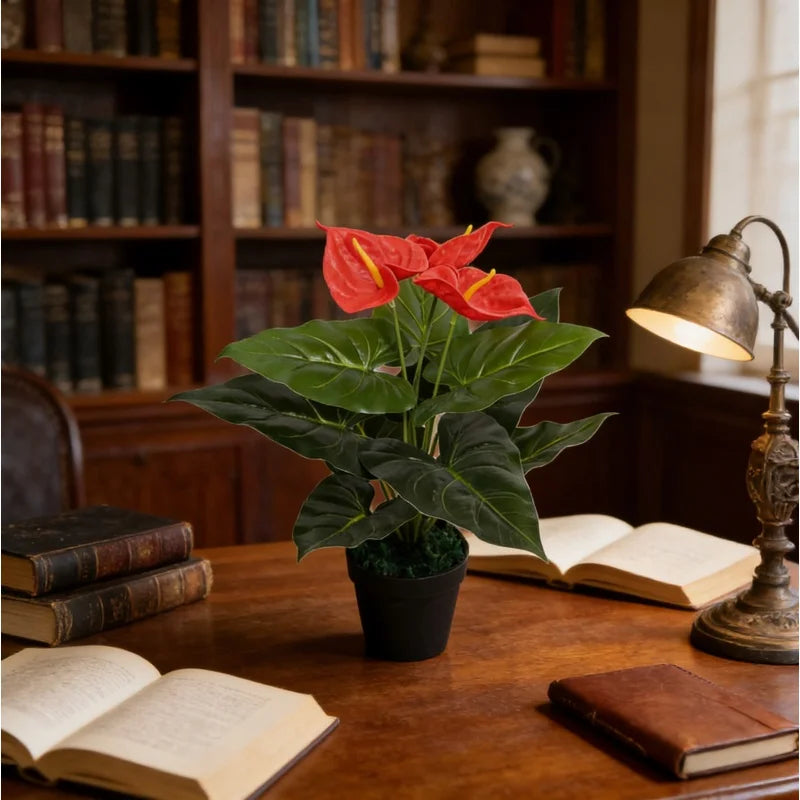 Plante artificielle décorative à fleurs, 45 cm avec éclairage - Nesty (vue 2)