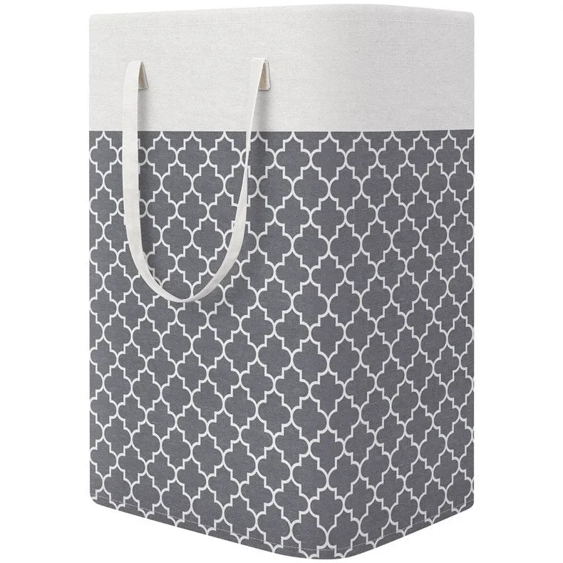 Panier à linge pliable en tissu impermeable, grande capacité 75L - Nesty (vue 9)