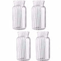 Vase en verre transparent strié, mini format rétro (vue 12) - Nesty