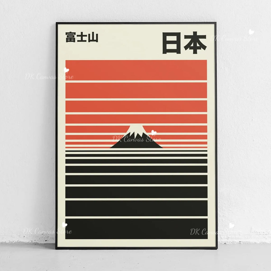 Toile imprimée Mont Fuji abstrait Nesty - Art mural japandi (vue 15)